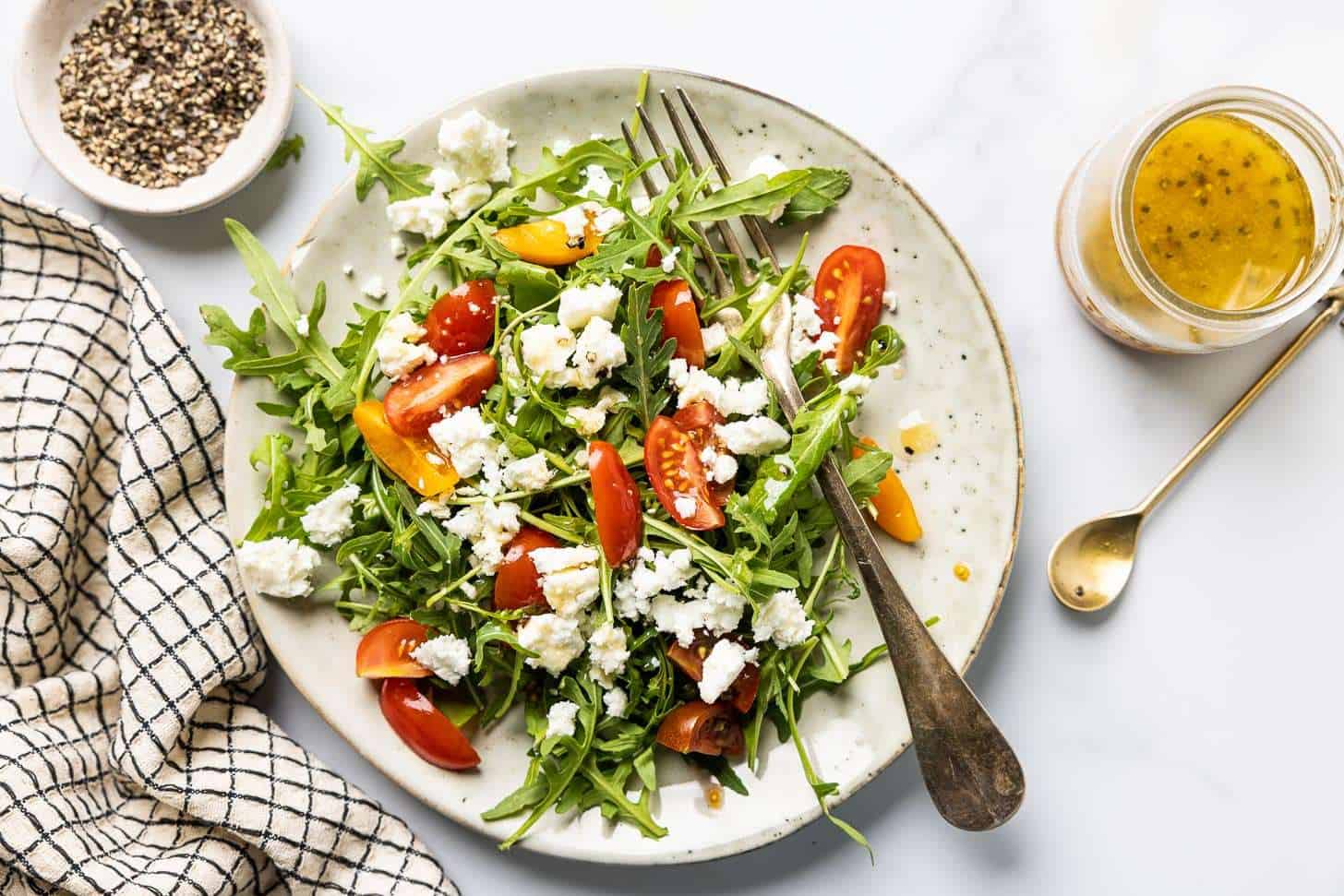 Rucola Salat mit Feta